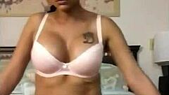 Damn this cuban latina twerks her huge ass in bra and panties so hot