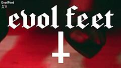 wanna feel my bare feet stroke your cock in this dirty latex footjob goddess style?