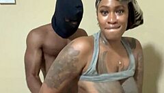 Working out hard before big black COCK assfucks me