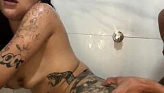 intense bathroom pounding leaves me craving more cum
