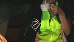 babe from bar sucks cock rides hard passionately