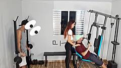 Gym Wife Cheats Hard On Cuckold With Intense Pounding