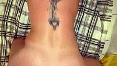 stepmom's pussy gets pounded hard then surprised with hot cum in mouth