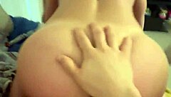 stepmom's pussy gets pounded hard then surprised with hot cum in mouth