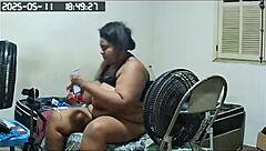 security cam catches busty brazilian milf flashing huge pussy cheating hard