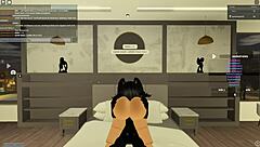 Big black cock riding deepthroat anal with wet ass shaking action 🍆💦🔥