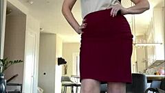falling hard for that irresistible milf with natural curves and pantyhose