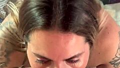 I Suck My Friend's Cock at Work and He Fills My Face with Cum