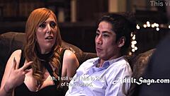 Curvy Redhead Wife Rides Old Cock as Husband Watches Share