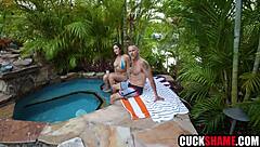 watching her devour that new friend's massive cock hungrily