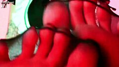 wanna feel my bare feet stroke your cock in this dirty latex footjob goddess style?