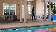 Pawg BBW Bodybuilder Invites Neighbors for Interracial 3some Fun