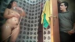 wanna sneak a peek while i shower then bend me over