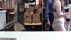 classy redhead teen thief ella hughes submits to huge cock burglar