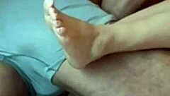 screaming brunette neighbor slaps her huge natural tits