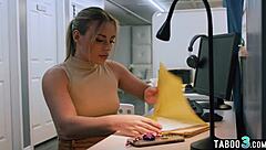 lesbian boss strap-on ravages anna claire clouds passionately