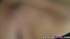 japanese babe fingers hairy pussy outdoors spy cam