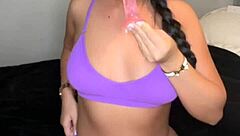 hey amateur slut, squirt hard in solo toy play?