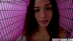 Punished Brunette Caged and Fucked Hard