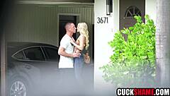 Cuckold Hubby Watches Wife Deepthroat Lover's Cock After Spying Affair