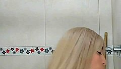 hot transsexual bathroom solo crossdressing tease
