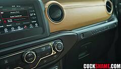 Cuckold Hubby Watches Wife Deepthroat Lover's Cock After Spying Affair