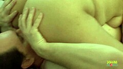 Nerdy big tits babe sucks long thin cock then gets fucked 😍🍆💦