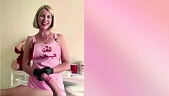 russian blonde nurse milks cock hard till massive cum explosion