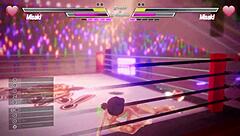 lesbian lovers finger and squirt in intense pussy battle