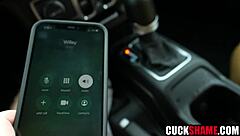 Cuckold Hubby Watches Wife Deepthroat Lover's Cock After Spying Affair