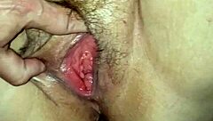 close up my squirting pussy takes big cock deep