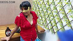 neighbor milf trades salt for chocolate bbc blowjob homemade