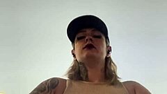 gym sweat drips on my hard nipples wet pussy times square