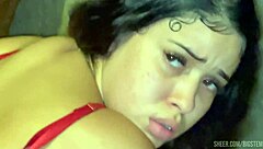 Tattooed Latina's Motel Lover Pound Session