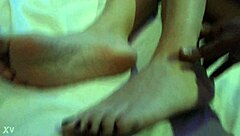 my mature spanish feet give steamy footjob pleasure