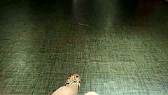 shemale ting xuan long legs heels masturbation outdoor hotel public