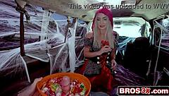 Petite Blonde Ditches Costume For Rough Wolf Ride