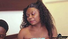 boss wife catches intruder and takes mouth cumshot