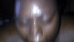 thot deepthroats big black cock swallows sloppy cumshot pov