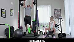 Tiny Cute Coco Lovelock's Sloppy Blowjob Workout