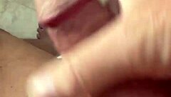 Naked man masturbates wildly in intense solo session!