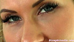 busty milf chats while dominating sub with facesitting strapon