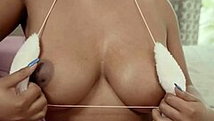 Caught stroking? Cum on her stunning face instead!