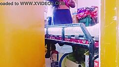 desi housewife moans dirty telugu during store rough sex