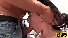 Real Brit sub gets dominated deepthroat rough BDSM flexible tattooed 😈