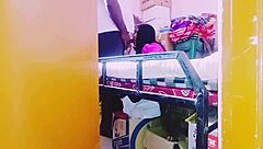 desi housewife moans dirty telugu during store rough sex