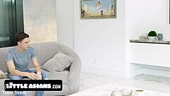 Petite Asian cosplay teen rides interracial cock spanking narrow ass