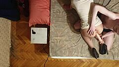 Sasha Earth's ass gapes wide from dildo play under Anastasia's horny anal mistress watch