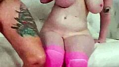 Heavy-titted Gigi Sweets begs Bryan Gozzling for sloppy deepthroat cumshot