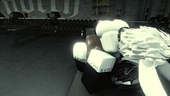 Gym BBC fucks pussy rough with cumshot in empty studio